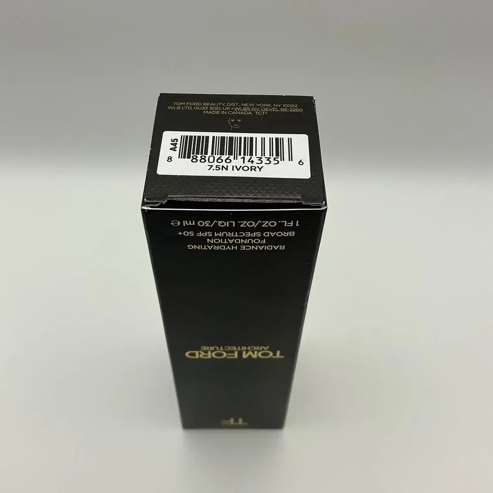 Tom Ford Architecture Soft Matte Foundation SPF 50 7.5N Ivory NIB